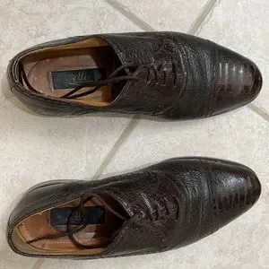 Zelli Italia | Shoes | Zelli 40 Ostrich Leg Cap Toe Lace Up  display picture 3